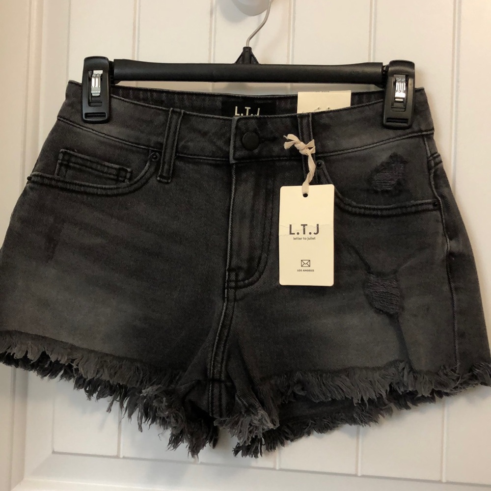 L. T. J.  Letter To Juliet Distressed Shorts
